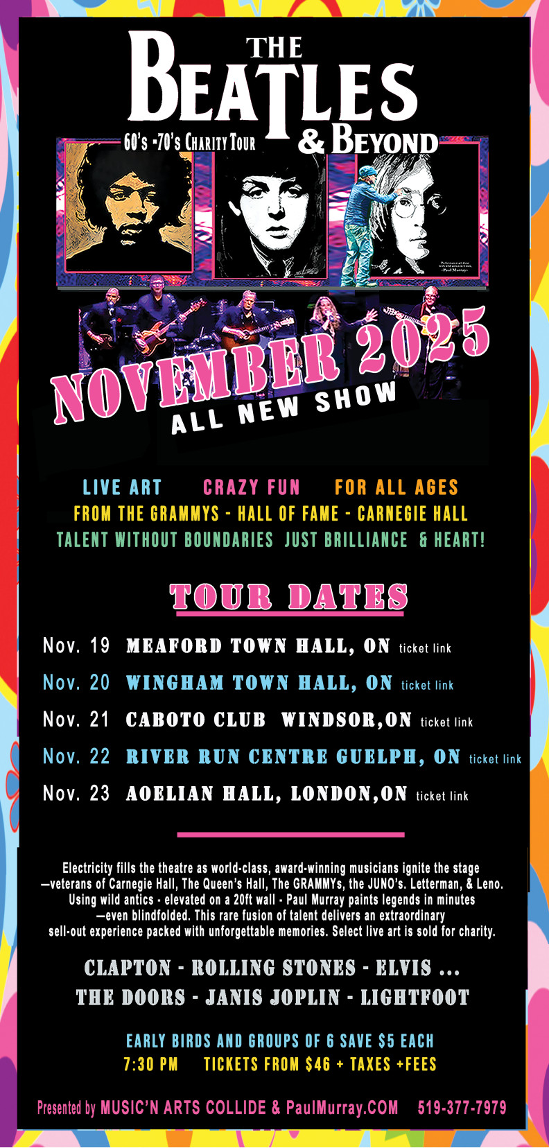 Beatles and Beyond 60's - 70's Charity Tour