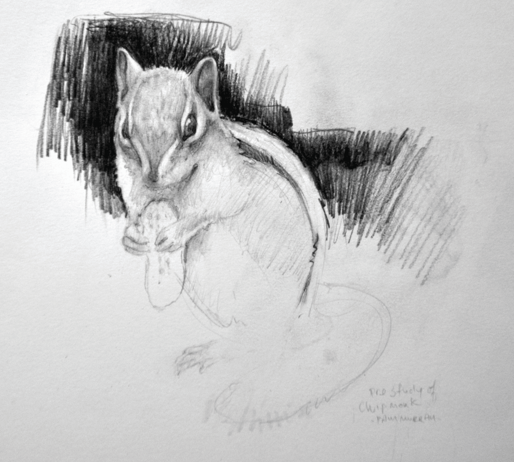 Dinner study-Chipmunk Sketch